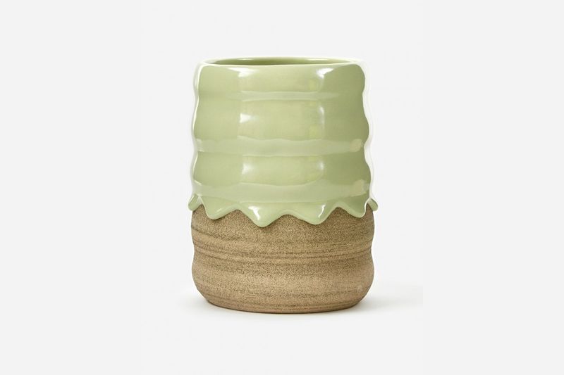 Drip-Textured Ceramic Pots