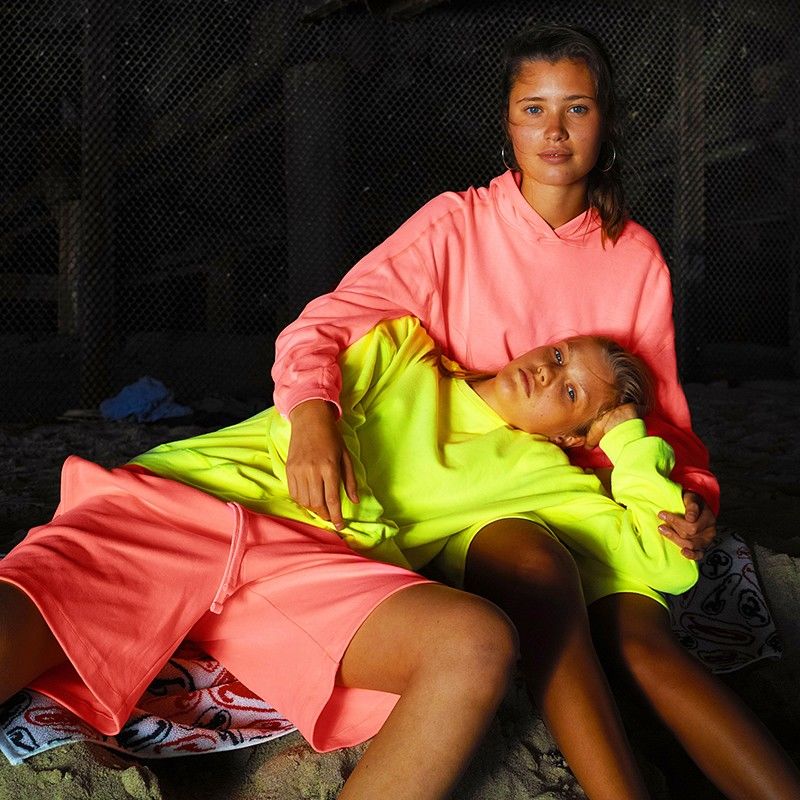 Fluorescent Tonal Sweat Sets