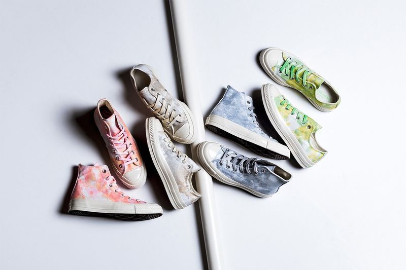 Light Washed Tie-Dye Sneakers