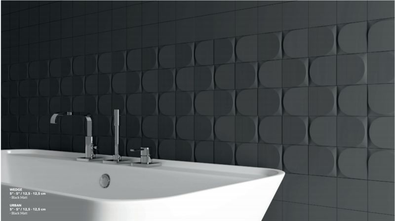 Minimalist 3D Bathroom Tiles