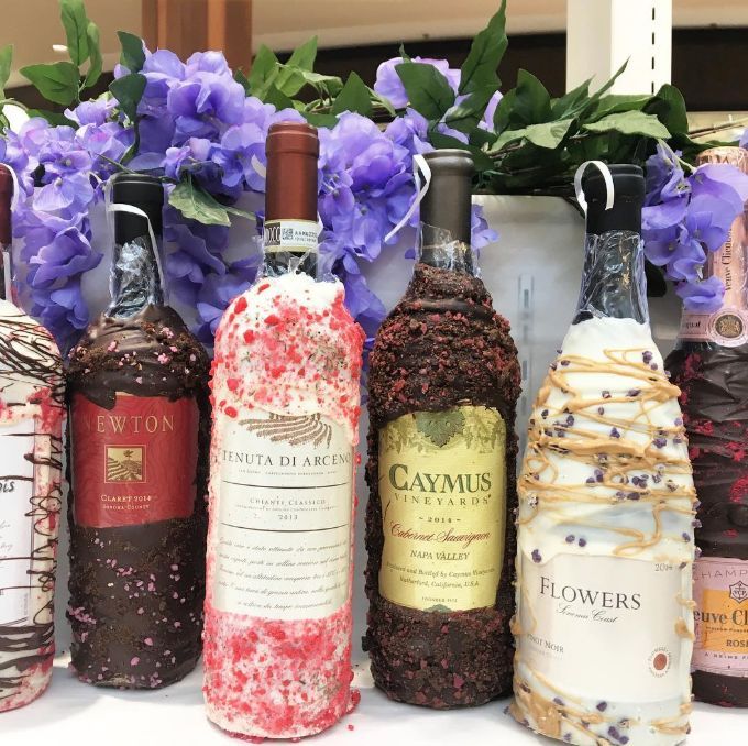 Chocolate-Covered Wine Bottles