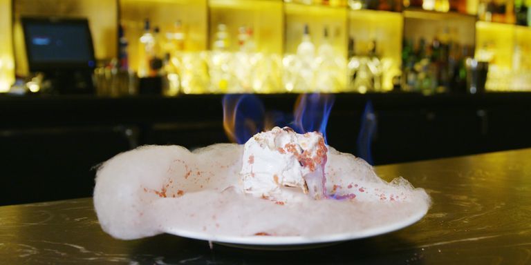 Flaming Cotton Candy Desserts