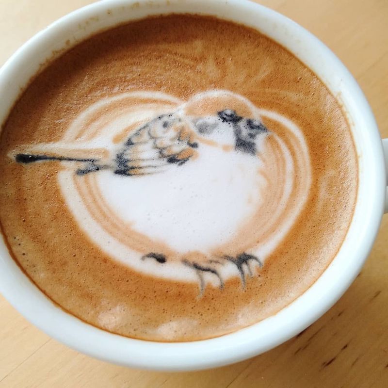 Bird-Styled Latte Designs