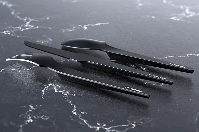 Sculptural Hygienic Cutlery Collections