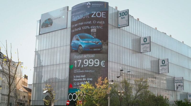 Pollution-Activated Car Billboards Main Gallery Image