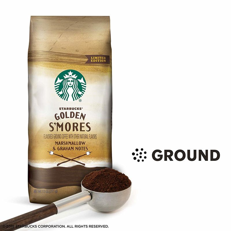 S’mores-Flavored Coffee Grounds : Golden S’mores Coffee - Gourmet Coffee Grounds For Camping Refinement
