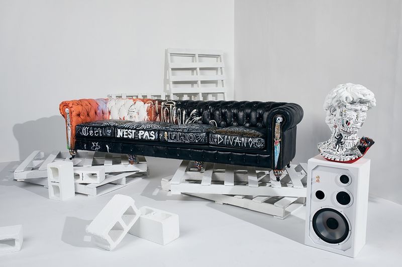 Ultra-Bold Graffiti Furniture