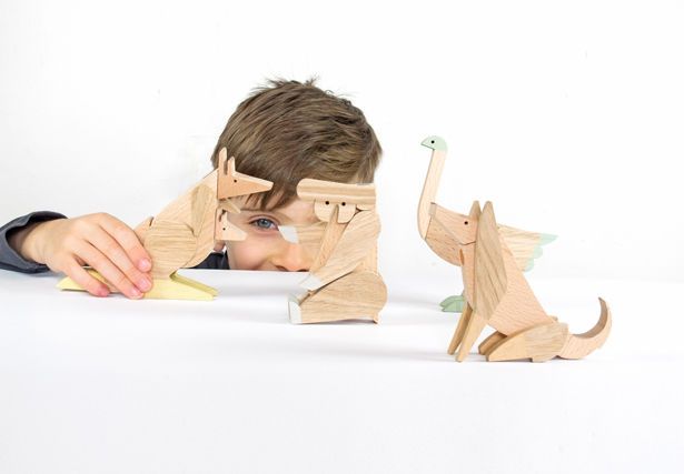 Interchangeable Magnetic Wooden Toys