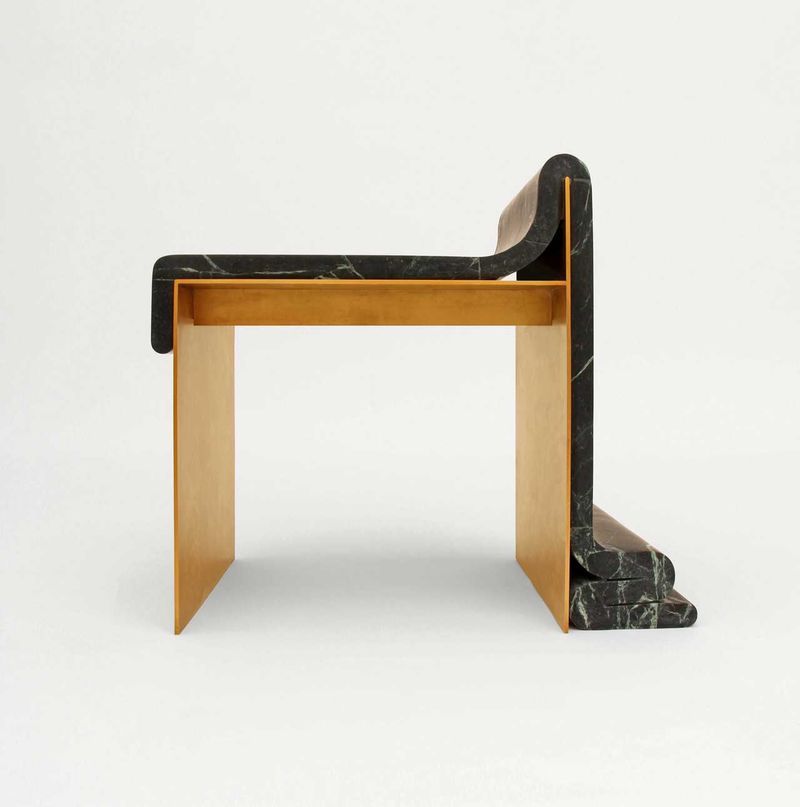 Egyptian-Inspired Marble Chairs