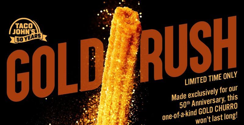 Gold-Dusted Churro Desserts