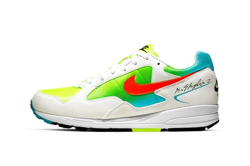 Neon-Accented Retro Sneakers