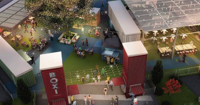 Shipping Container-Style Food Halls
