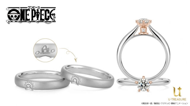 AnimeInspired Bridal Rings  One Piece Engagement