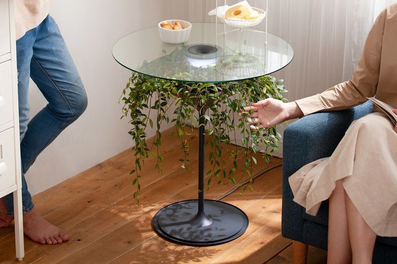 Greenery-Supporting Side Tables