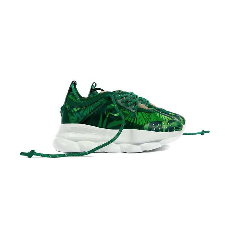 Green chunky sneakers on sale