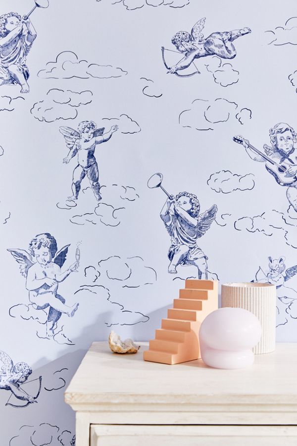 Angel-Themed Removable Wallpaper