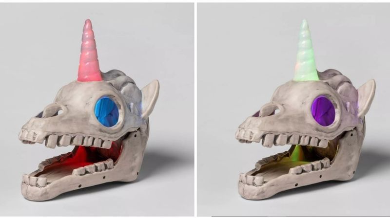 Dynamic Light-Up Unicorn Skulls