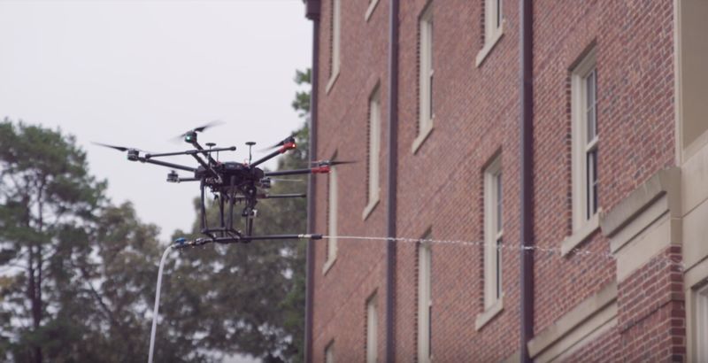 Building-Cleaning Drones