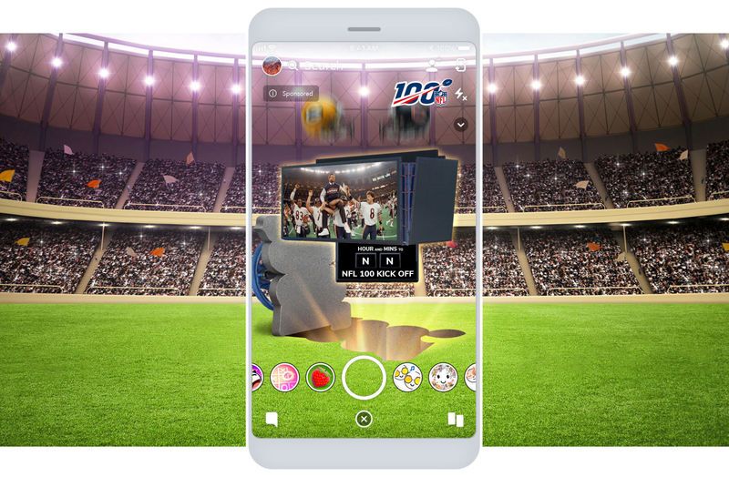 Football-Themed Social Media Lenses