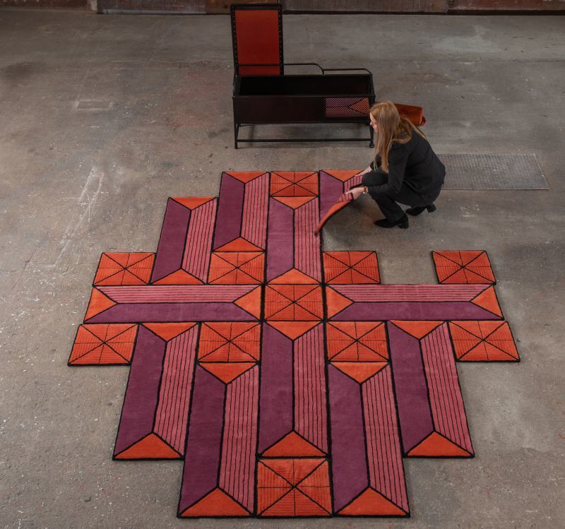 Geometric Shapeshifting Floor Rugs
