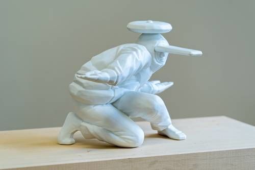 Dancing B-Boy Porcelain Figurines
