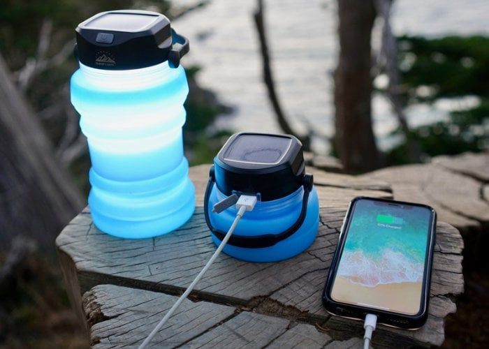 Solar Device-Charging Water Bottles