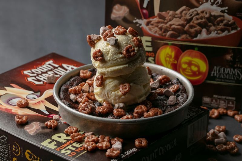 Chocolate Cereal Skillet Cookies