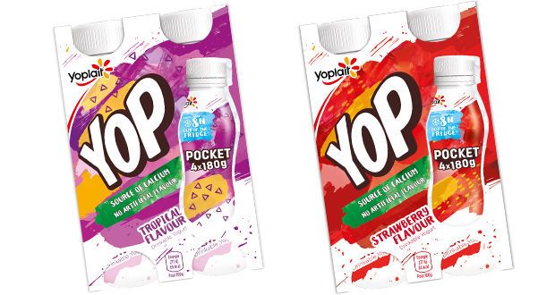 Vibrant Pocket-Size Drinkable Yogurts