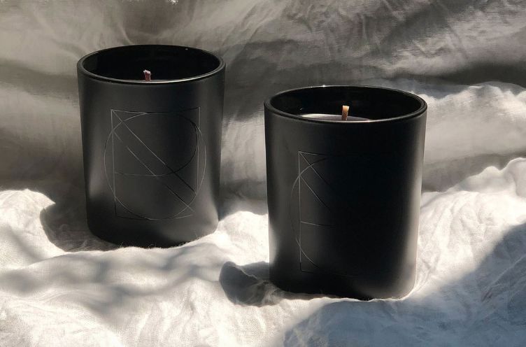 Chic All-Black Candles