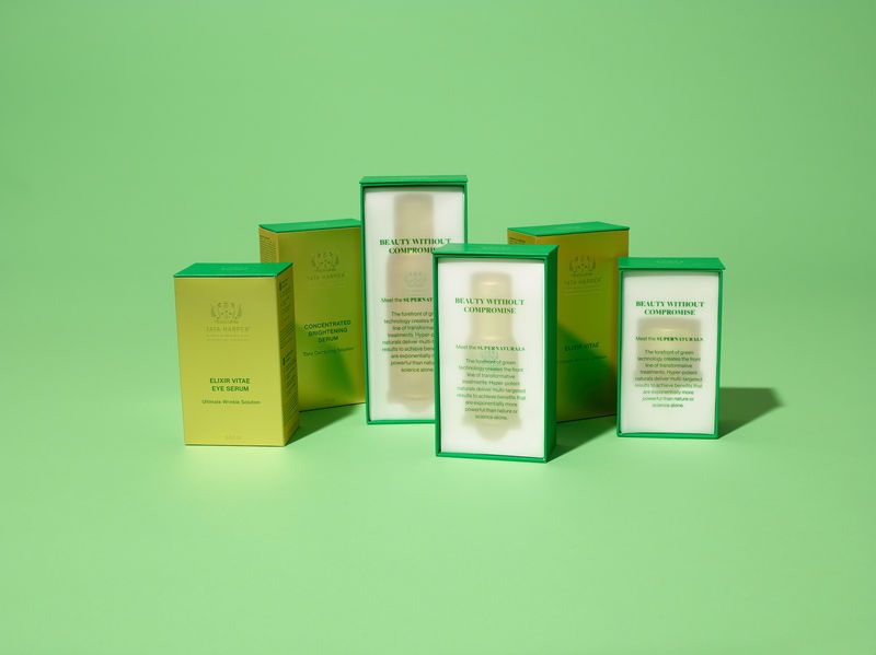 Silhouetted Skincare Packages