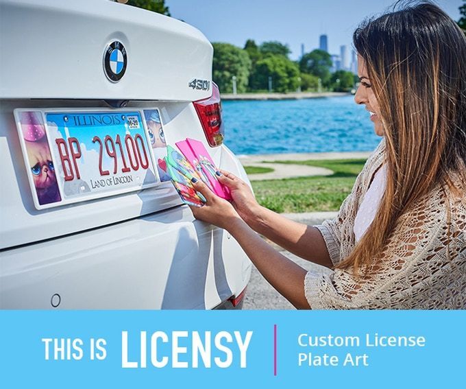 License Plate Artwork Holders