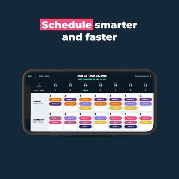 Intelligent Team Scheduling Apps