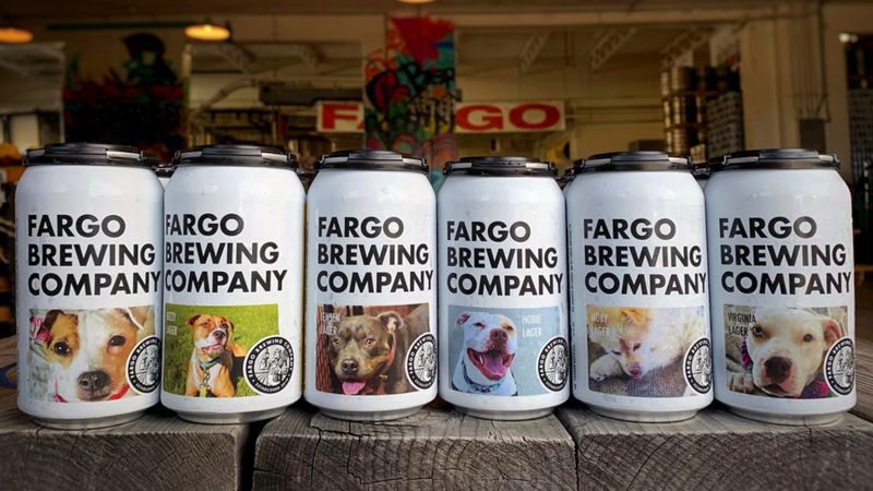 Dog Adoption Beer Cans