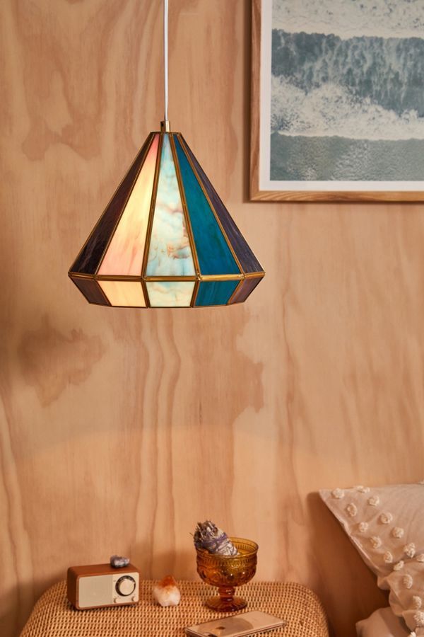 Stained Glass Pyramid Lights