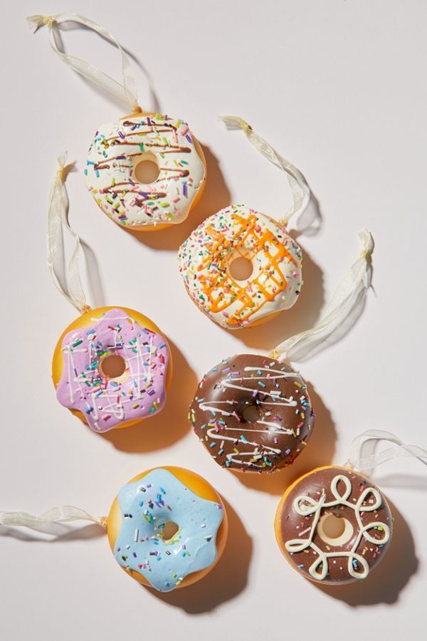 Donut-Themed Christmas Ornaments