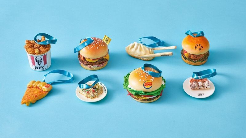 Hand-Painted Fast Food Baubles