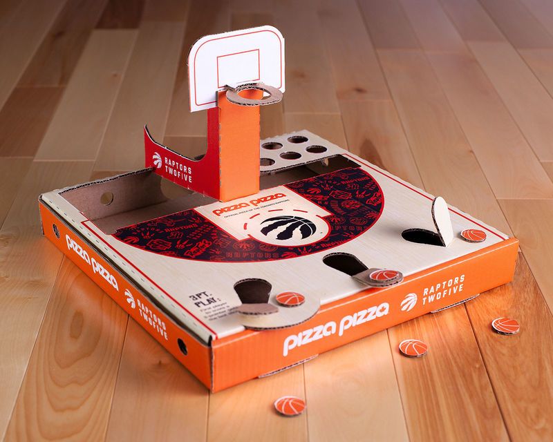 Basketball-Inspired Pizza Boxes