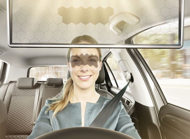 Intelligent Glare-Eliminating Car Visors