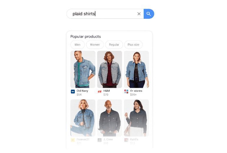Shoppable Mobile Search Results
