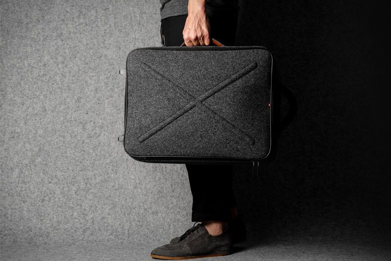 Felted Wool-Covered Suitcases