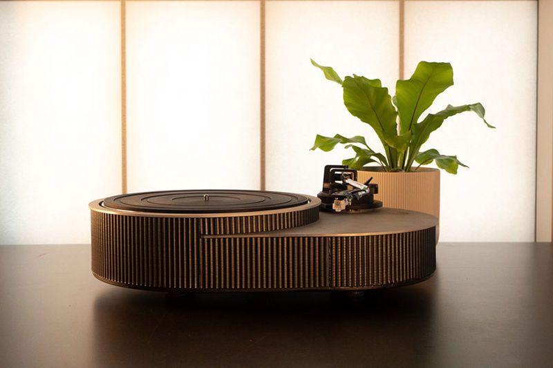 Grooved Aluminum Record Players
