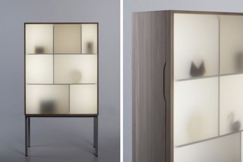 Subtle Silhouette Storage Cabinets