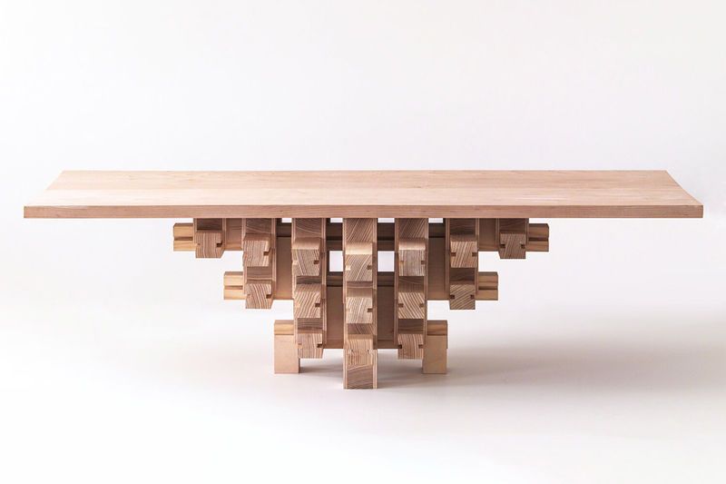 Chinese Architecture-Inspired Tables