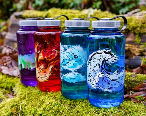 Element-Inspired Water Bottles