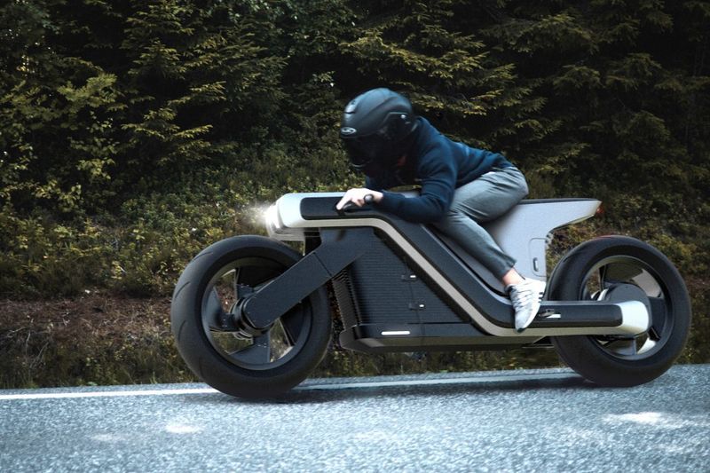 Aerodynamic Z-Shaped Motorcycles