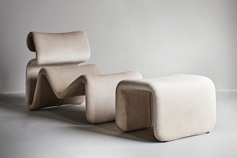 70s-Inspired Wavy Furniture