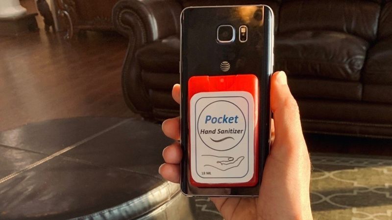 Smartphone-Mounted Sanitizers