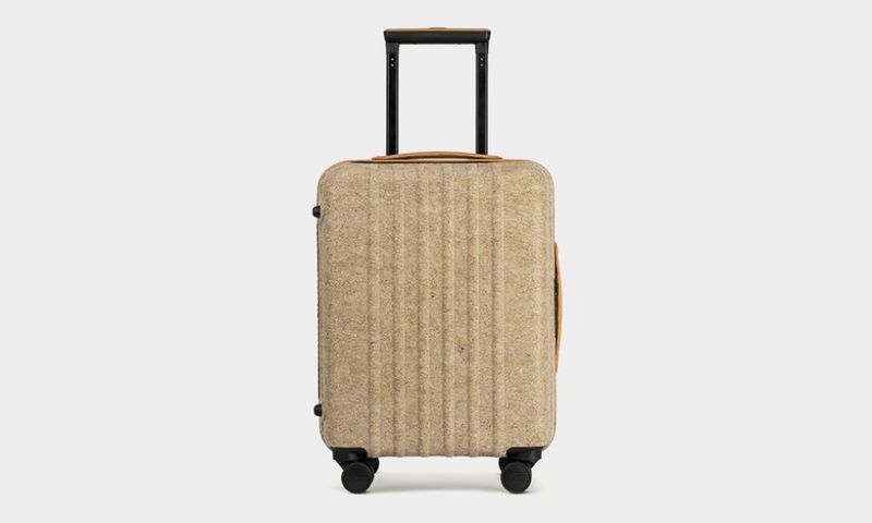 Natural Fiber Shell Suitcases