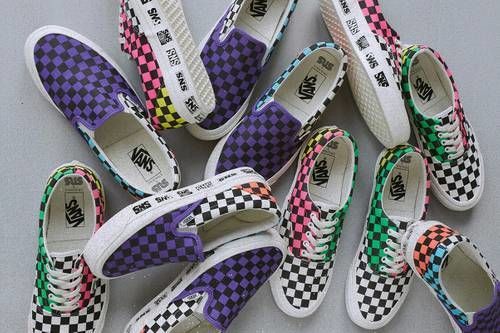 Colorful Checkerboard Sneakers