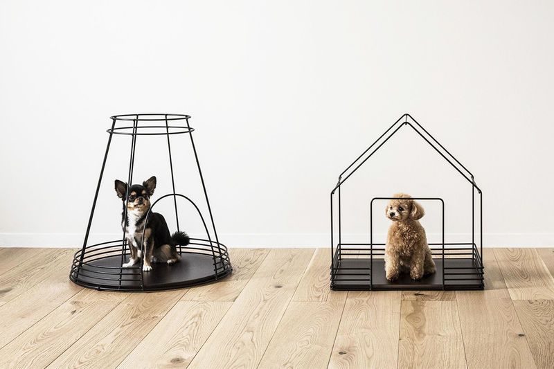 Ultra-Minimal Skeletal Dog Houses